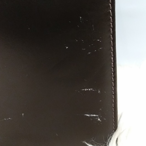 GUCCI VINTAGE LEATHER & SUEDE PURSE PIC #1 - Picture 12 of 16